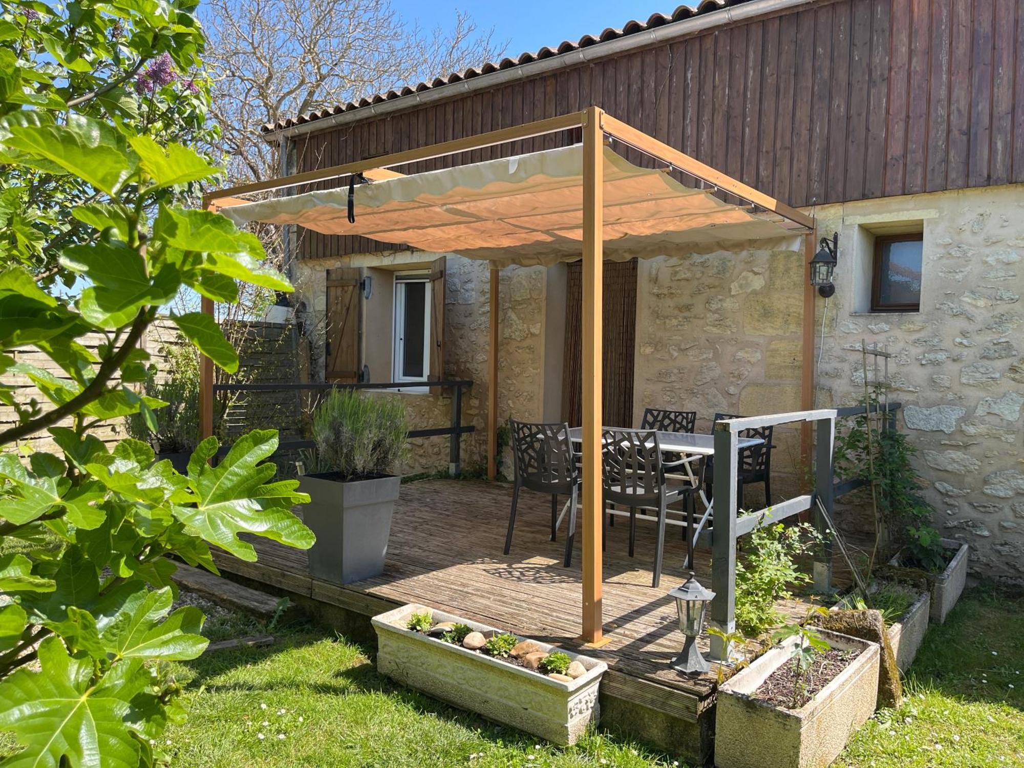 Gîte PEYROUTAS Vignonet Saint Emilion Extérieur photo